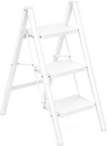 Skladacie schodíky EASYSTEP 3-stupňové biele