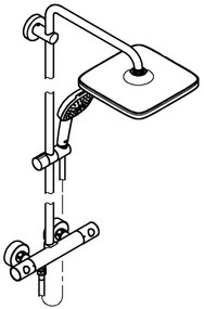 GROHE 26697001 - Sprchový systém VITALIO COMFORT 250 250 × 250 mm lesklý chróm