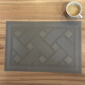 Podložka Deluxe pod tanier Kendrick sivá 35x45cm TiaHome
