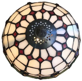 Vitráž lampa Tiffany stolová 34*Ø20