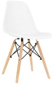 Bestent Jedálenská stolička škandinávsky štýl White Grid