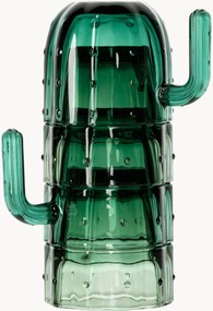 Ručne fúkané poháre Stack-a-Cactus, 4 ks