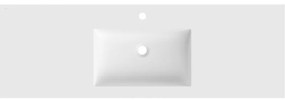 Mexen Otis, umývadlo na zapustenie 141 x 46,5 cm, biela matná, 25181401