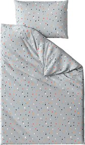 Krepové obliečky do postieľky Renforcé PINTURA sivé Rozmer obliečky: 45 x 65 cm | 90 x 140 cm