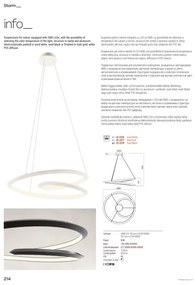 Redo 01-3377 - LED stmievateľný luster na lanku STORM LED/60W/230V zlatý