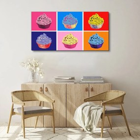 Obraz canvas Abstrakcie potravín košíčky
