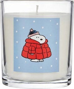 PEANUTS Vonná sviečka Snoopy v kabátiku - sv. modrá