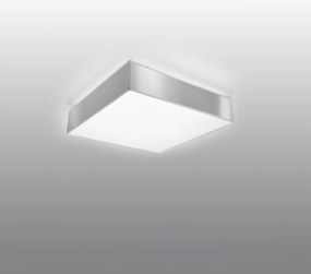 Stropné svietidlo Horus, 1x sivé plastové tienidlo, (biely plast), (25 cm)