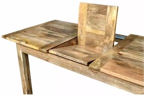Rozkladací jedálenský stôl HINA 180x90 cm masív/mangovník