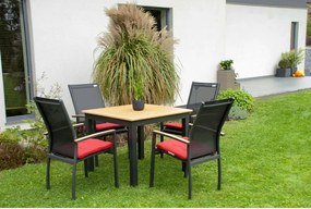 Doppler EXPERT WOOD antracit, stohovateľné kreslo