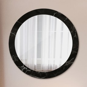 Okrúhle ozdobné zrkadlo Mramorový kameň fi 80 cm