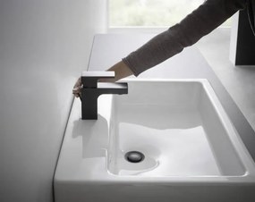 Hansgrohe Vernis Shape, umývadlová batéria s výpustom, EcoSmart, čierna matná, HAN-71560670