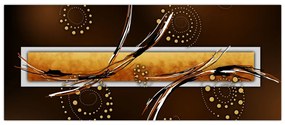 Obraz abstrakcie - Motýle (120x50 cm)