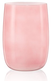 Crystalex ružová sklenená váza Caribbean Dream Cherry 18 cm