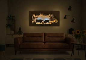 Led obraz Kravy na batériu