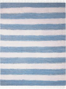 Kusový koberec Ashram Hellblau, 160x230, modrá, chodba / predsieň, My Flair