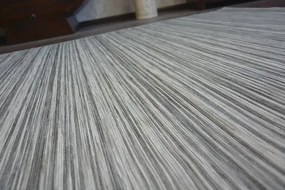 Exteriérový Obojstranný Koberec SIZAL DOUBLE 29203/092 Pásky sivý/čierny