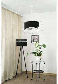 Brilagi - LED Luster na lanku LYRA 1xE27/15W/230V čierna/biela