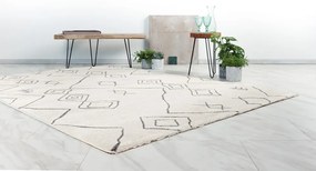 Lalee Kusový koberec Agadir 503 Ivory Rozmer koberca: 120 x 170 cm