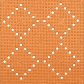 Spirella Protišmyková podložka do vane ALASKA, oranžová, 91 x 36 cm