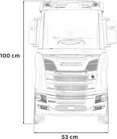 Ramiz Detské vozidlo Scania R-SERIE ružové
