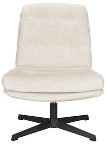 Krémové otočné kreslo Kai – White Label