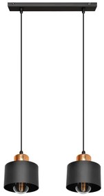 Luster na lanku EDISON 2xE27/15W/230V