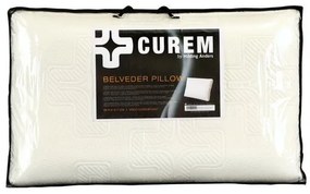 Curem Curem BELVEDER - vankúš z vysoko kvalitnej lenivej peny s masážnou profiláciou - vankúš, pamäťová pena, snímateľný poťah