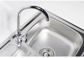 ALVEUS 1098940 - Kuchynský drez ZOOM 61,5x50 cm satin, na hornú montáž