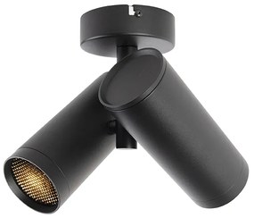 Dizajnové bodové svetlo čierne 2 svetlá - Scopio Honey