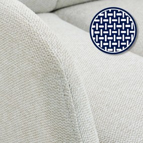 Jedálenská stolička Somers - látka - krémová