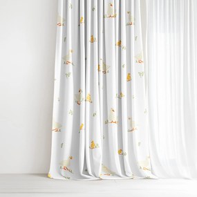 Goldea veľkonočný bavlnený záves - kačice 140x150 cm