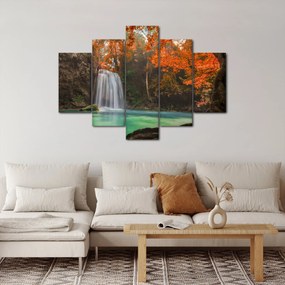 Obraz - Vodopád v Thajsku (150x105 cm)