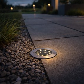 Moderné záhradné bodové svetlo oceľ vrátane LED IP65 solárne - Terry