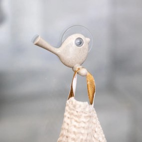 Koziol Háčik s prísavkou PI:P Organic béžová, 5 x 8,8 x 6,9 cm