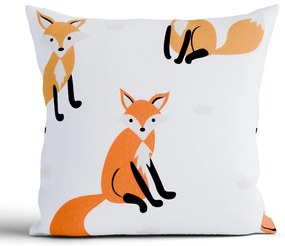 Bavlnená obliečka na vankúš Renforcé 40 × 40 cm - Líšky 02