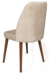 Súprava jedálenských stoličiek Alfa Cream and Walnut, 2 ks