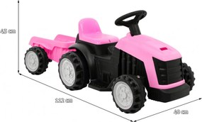 Ramiz Traktor s prívesom ružový