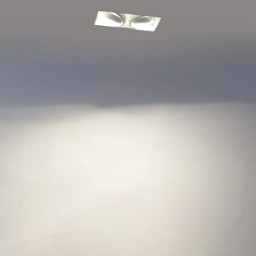 Inteligentné zapustené bodové svietidlo biele bezrámové vrátane 2 WiFi GU10 - Oneon 2