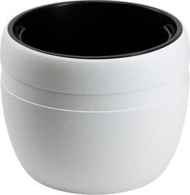 PLASTOVÝ KVETINÁČ LUNA CLASSIC 40X32 CM BIELA