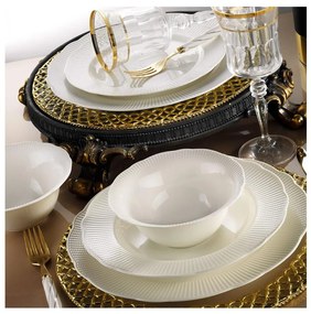 24-dielna jedálna súprava z bieleho porcelánu