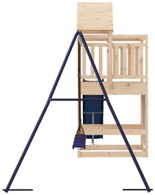 Vonkajšia súprava na hranie masívna borovica