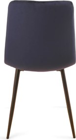 Jedálenská stolička Harry, tmavo modrá látka