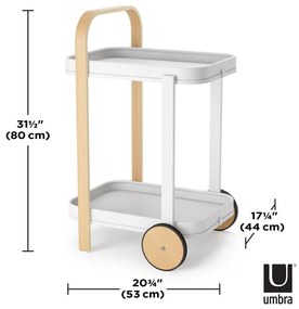 Servírovací stolík na kolieskach 44x53 cm Bellwood - Umbra