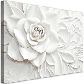 Gario Obraz na plátne Nádherná biela ruža Rozmery: 60 x 40 cm