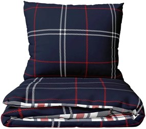 Flanelové posteľné obliečky Káro Oxford - 70 x 90 cm + 140 x 200 cm