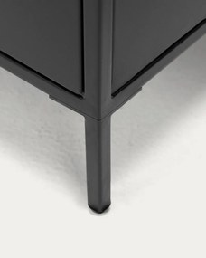 Čierny oceľový nočný stolík Shantay – Kave Home