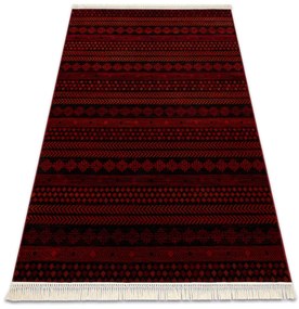 Koberec ORIENT 5132 so strapcami / orientálny, bordový / čierny