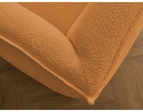 Pohovka z textílie buklé v horčicovej farbe 242 cm Giorgia – Bobochic Paris