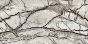 Samolepiace PVC 3D panely LVT06, cena za kus, rozmer 60 x 30 cm, mramor hnedý lesklý, IMPOL TRADE